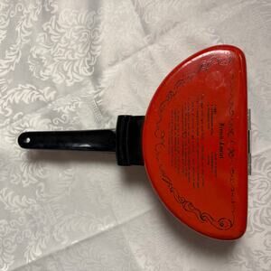 1950-1960s Vintage Mirro Omelet Pan Hinged Double Sided Red Enamel Made in USA